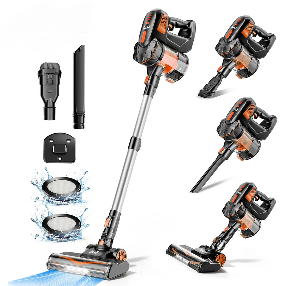 INSE V770 Cordless Stick Vacuum Cleaner, 25Kpa 6-in-1 Lightweight Handheld Vacuum