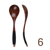 Coffee Handmade Hand-made Catering Scoop Wood Tableware Kitchen Tool Soup Spoon Wooden Spoon Cooking Utensil