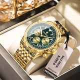 POEDAGAR Fashion Military Men's Watches Waterproof Luminous Date Chronograph Man Watch Stainless Steel Luxury Quartz Male Clock