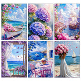 Sea Sailboat 5D Diamond Painting Kit Seaside Scenery New Arrivals Mosaic Cross Stitch DIY Home Decor Gift for Adult Beginners