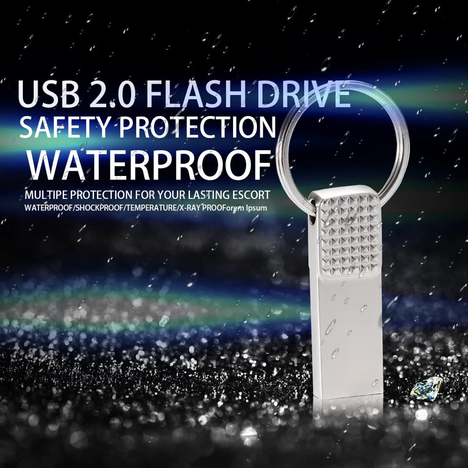 USB Flash Drive Fashion Memory Stick 128GB 64GB 32GB Light Pen Drive 16GB Metal USB Stick 512M Mini External Storage 256MB 128MB