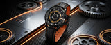 BERNY Automatic Men's Skeleton Watch 5ATM Luminous Sapphire Exhibition 3D Dial 316L Steel MIYOTA 82S0 Mechanical Watches for Men