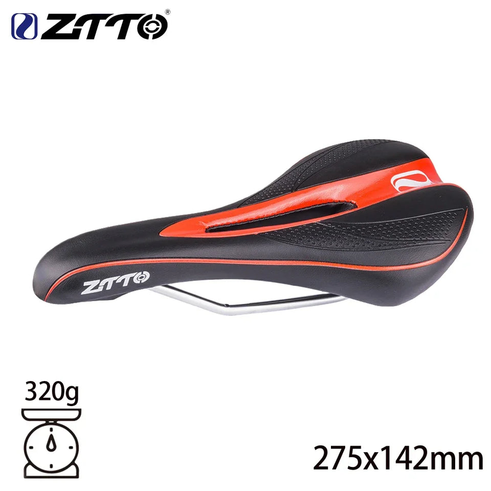 ZTTO Bike Seat Soft MTB Road Bike Saddle Pain-Relief  PU Leather Breathable Seat Cushion Bicycle Saddle Cushion Bicycle Parts