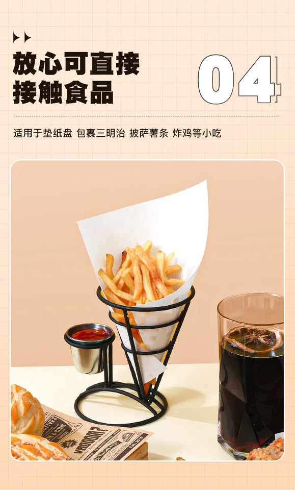 Anti Oil Paper Pad Retro Coated Paper Oil Resistant and Oil Absorbing Fried Chicken Kitchen Baking Barbecue Commercial Use