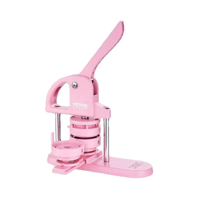 SucceBuy 3-IN-1 Button Maker Button Maker Machine with Panda Magic Book  Ergonomic Arc Handle Punch Press Kit