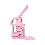 SucceBuy 3-IN-1 Button Maker Button Maker Machine with Panda Magic Book  Ergonomic Arc Handle Punch Press Kit