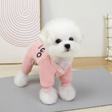 4 Legs Dog Hoodies Jumpsuit for Small Dogs Puppy Clothes Sport Dog Pullover Sweatshirt Doggies Winter Coat Warm Pet Cat Apparel