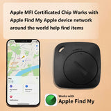1 Pack Bluetooth Luggage Tracker with Find My APP (iOS Only) Air Smart Tag GPS Tracker Tag for Locator Key Finder