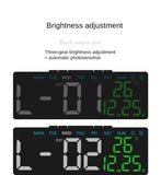 Digital Led Alarm Clock Temperature Date and Week Display Table Clock Night Mode Brightness Adjustable Electronic Alarm Clocks