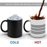 11oz Magic Mugs With Hidden Message Text - Heat Sensitive Color Changing Cup, Funny Hidden Message Coffee Mug Gifts