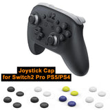 4PCS Joystick Cap for Switch 2 Pro Controller for PS5 PS4 Controller Thumb Grip Non-slip Button Cover Gamepad Gaming Accessories