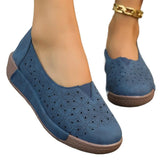 Spring Autumn Women Flats Platform Loafers Ladies Genuine Leather Comfort Wedge Moccasins Orthopedic Slip on Casual Shoes