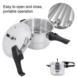 Aluminum Pressure Cooker with Steaming Plate Pressure Cooker Household Stovetop Pressure Canner for Gas and Induction Stoves
