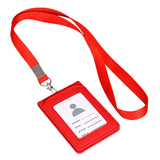 Neck Strap Stationery Business Office School Supplies Card Holder with Lanyard ID Desk Organizer Badge Holder Bus Cards Cover