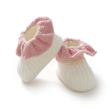 Newborn Baby Shoes Knitted Infant Boy Girl Footwear 0-18M Fashion Patchwork Ruffles Children Bed Walk Boots Warm Shallow Autumn