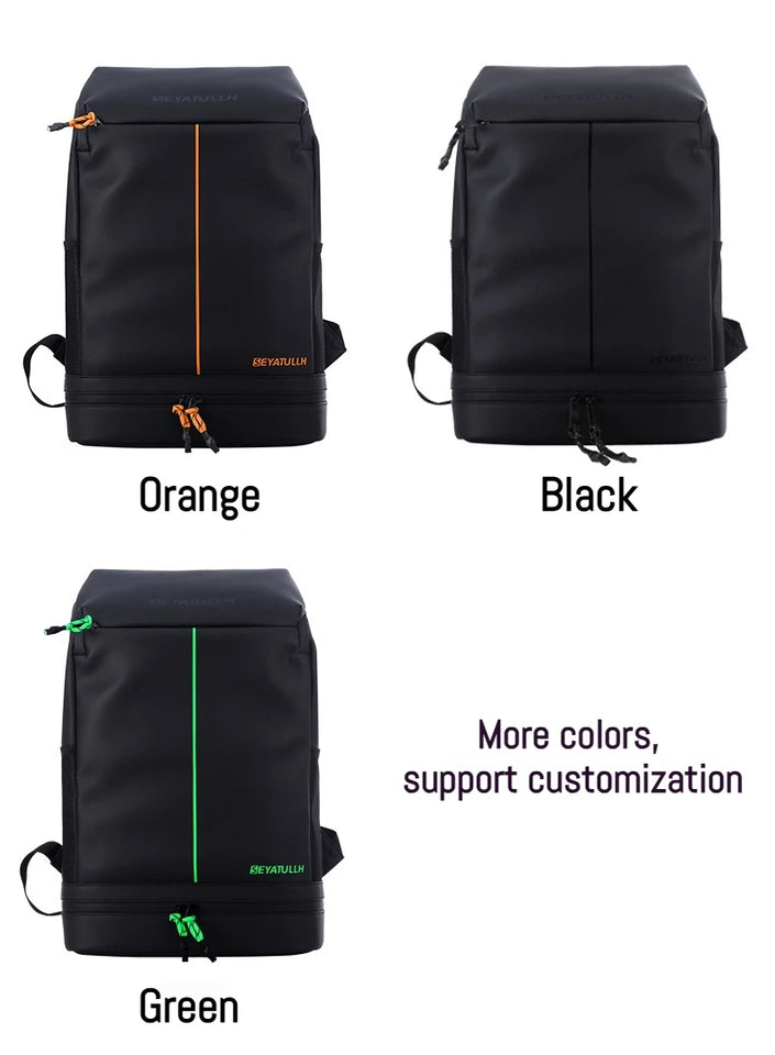 Shoulder Bag Large Capacity Outdoor Leisure Travel Waterproof Wear Resistant PU Sports Mountaineering Bag With Shoe Compartment