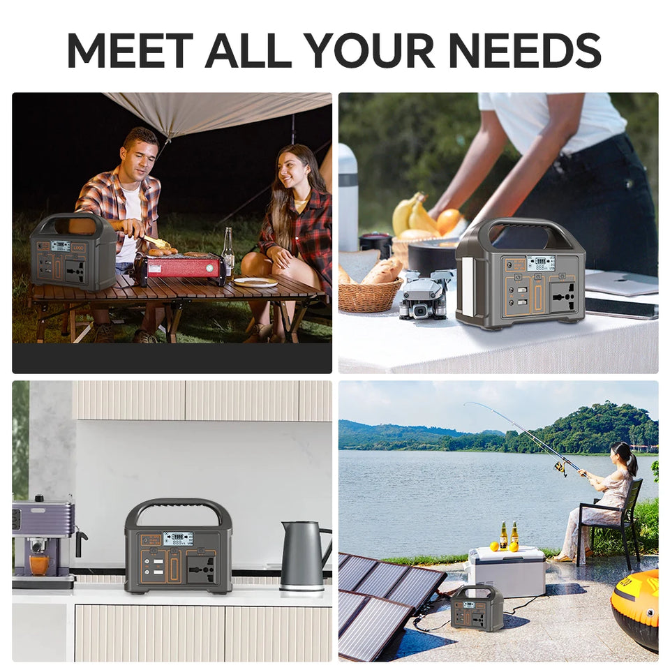 Gaiaray Portable Power Station 100W 24000mAh LiFePO4 Charging Energy Station Solar Generator AC 220V Power Bank for Camping
