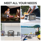 Gaiaray Portable Power Station 100W 24000mAh LiFePO4 Charging Energy Station Solar Generator AC 220V Power Bank for Camping