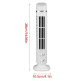 Bladeless Tower Fan Portable USB Desk Fan with Light for Home Bedroom Office