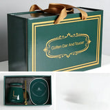 A1 55℃ Smart Heated Coffee Mug Set with Warmer Pad, Auto Keep Warm, Cute Design, Perfect Gift for Office Workers, All-Season Use
