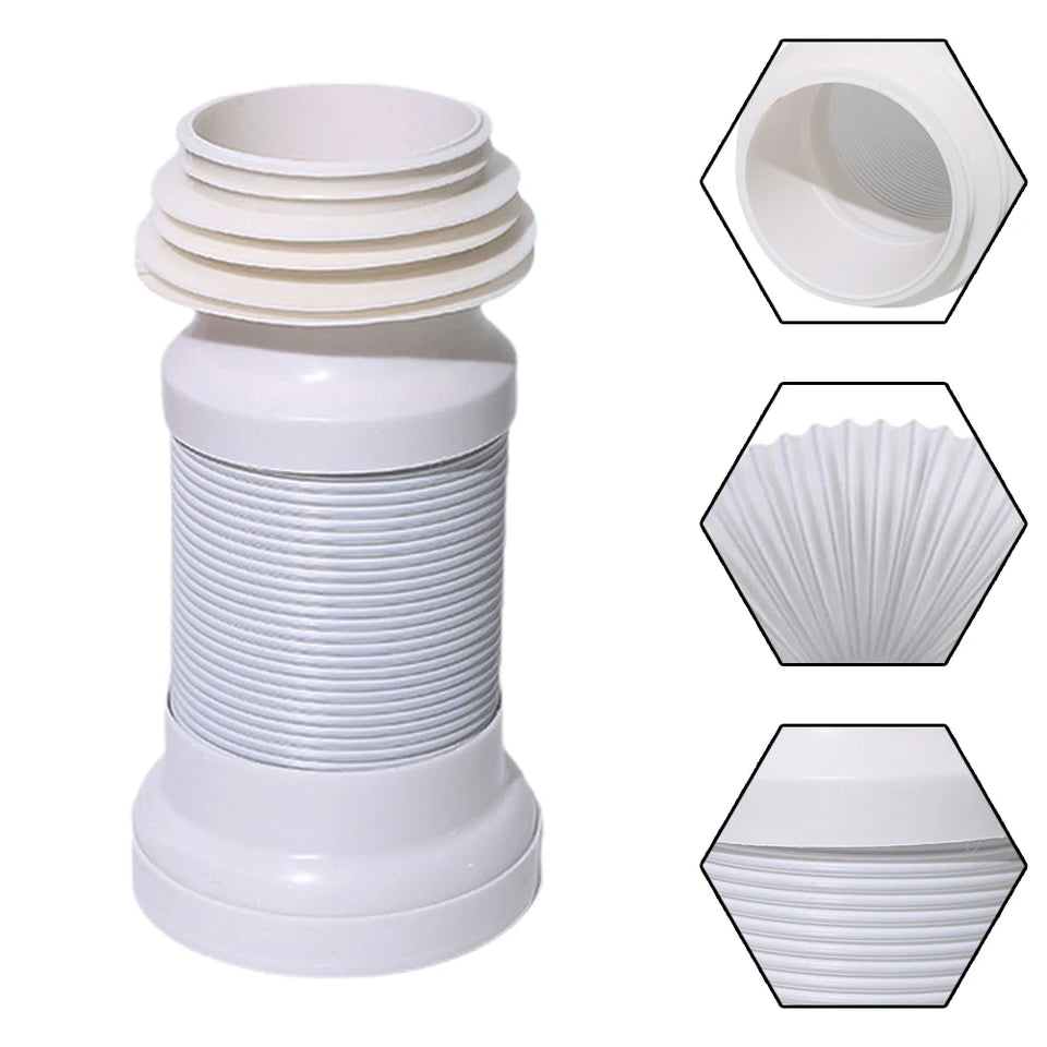 Home Fixtures WC Pan Connector Home Flexible Home Plumbing Toilet Waste WC Pan Connector 250mm-500mm Extendable