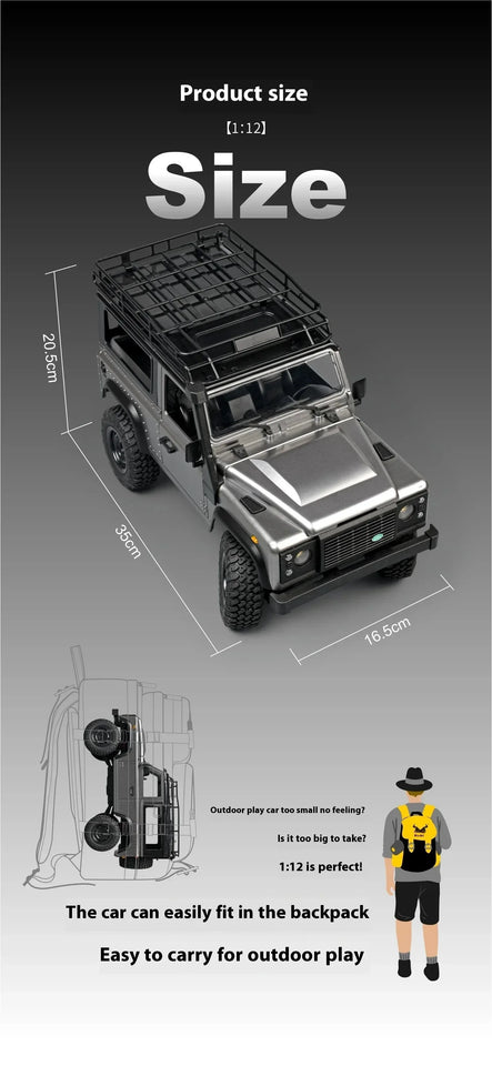 1/12 4WD Off-Road RC Car MN98 MN99S 2.4G Remote Control SUV Electric Climbing Car Toy for Kids Official Licensed Model Guard 90