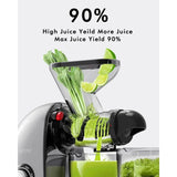 Cold Press Juicer with Dual Feed Chute – Juicer for Fruit & Vegetables, BPA-Free, Quiet Motor, Easy Cleaning, Anti-Clog System,