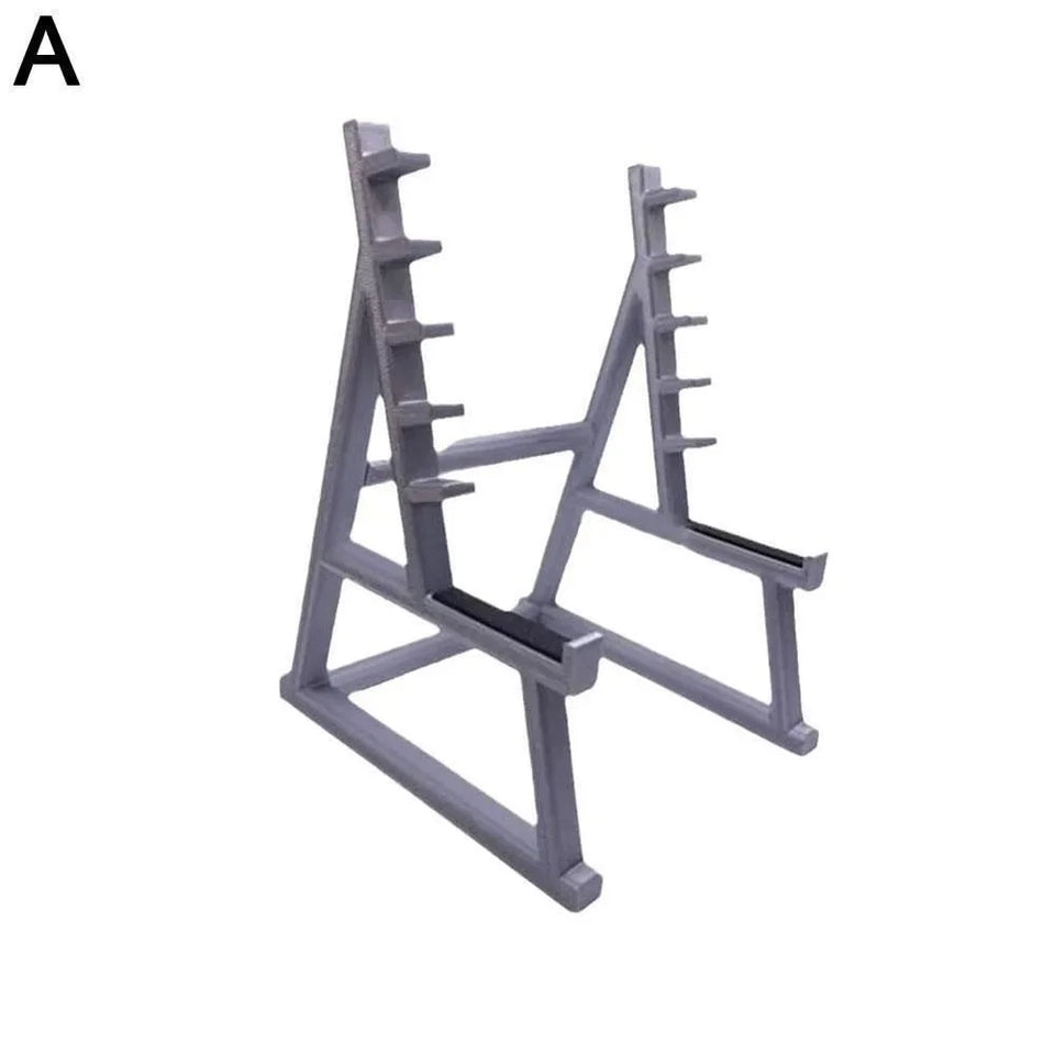 Creative Barbell Rack Pen Holder With Barbells And Weights Desk Pen Organizer Mini Squat Rack Ornaments Stationery Storage Rack