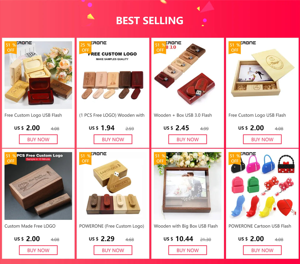 10PCS LOT High-speed Crystal USB Flash Drives 128GB Free Logo Pendrive 64GB Memory Stick 32GB 4GB Iron Box high-capacity U Disk