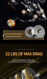 NX Fishing Reel Spinning Reel Metal Reel Cup 10KG Max Drag Power Spinning Wheel High Speed Adapt to Any Water Body