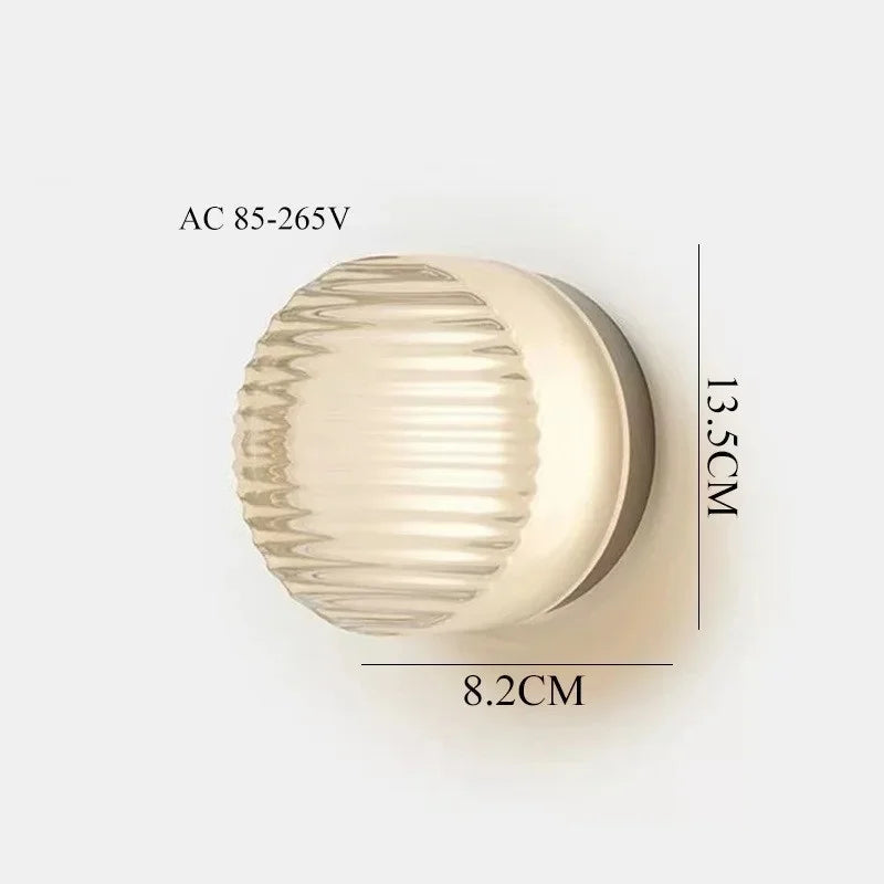 Nordic LED Wall Lamp Ceiling Light Acrylic Amber Jelly Grey Fixture Corridor Aisle Wall Sconces Commercial Decoration Lighting