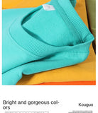 Autumn O-Neck Cotton Women's Sweatshirt Hoodies Basic Loose Casual Women Pullover Solid Sweatshirt Ladies Tops Factory Wholesale
