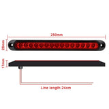 2pcs 15-LED Third Brake Light Assembly, 12V/24V Multi-Position Rear Warning Lamp for Truck Trailer Commercial Vehicles