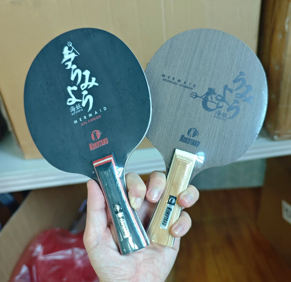 KOKUTAKU MERMAID Table Tennis Blade Racket Pure Black Carbon Wood Allround Offensive Ping Pong Bat Paddle