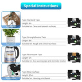Markdomain 1PK 6mm/9mm/12mm 231 Label Tape Compatible for Brother P-Touch Label Maker for TZ TZE 131 231 431 531 631 731 Ribbon