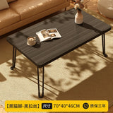 Modern Simple Foldable Dining Table Home Living Room Portable Rectangular Study Table for Small Apartment Bedroom Balcony