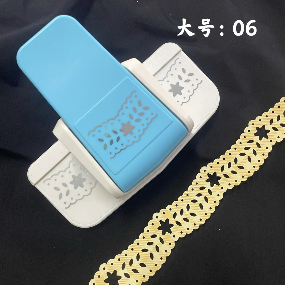 Effort-saving Embossing Device Hollow Lace Edge Pressing Device Punching Device Diy Kindergarten Handmade Greeting Card