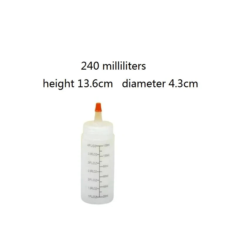 Commercial Plastic Sauce Squeeze Bottles with Lids, Salad Dressing Jam Dispenser Large Kitchen Gadgets