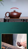 180ml Chinese Yixing Purple Clay Teapot Raw Ore Ball Hole Filter Teapot Custom Zisha Xishi Teaware Handmade Beauty Tea Infuser