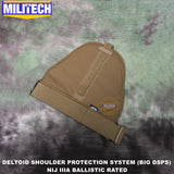 MILITECH NIJ 3A ballistic shoulder protector bulletproof thigh protector NIJ 3A 0101.06 NIJ 0101.07 HG2 deltoid armor protection