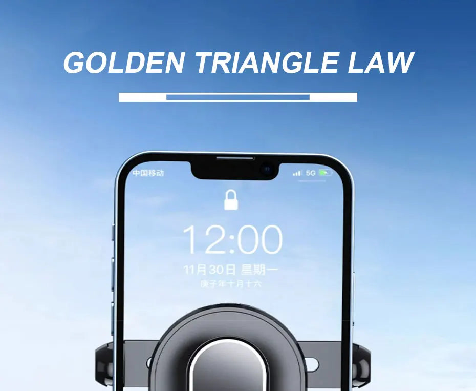 SEAMETAL Gravity Car Phone Holder Auto Air Vent Clip Cellphone Bracket Universal Car Air Vent Mobile Phone Stand For Navigation