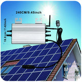 1200W/1000W/750W GS Hybrid Micro Inverter for Solar Pane & 36V/48V Battery Grid-Tie with Zero Export 180-265V AC | WiFi, IP65