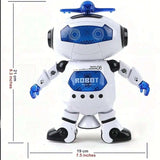 Intelligent dancing robot toy with 360 ° rotation and light effect electric toy, fun interactive game for children aged 14 and a