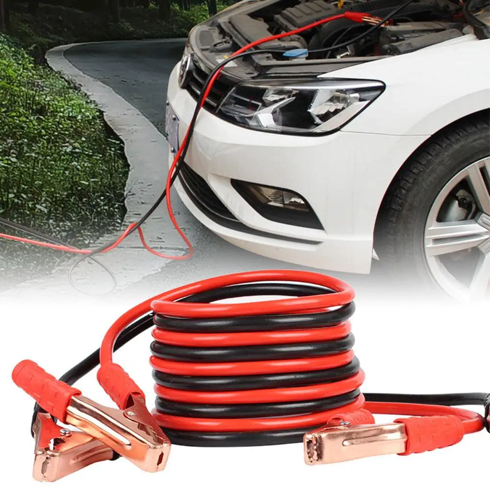 1.8 M 500A Car Battery Jump Cable Booster Cable Line Emergency Jump Starter Leads Van SUV Double-ended With Clamps Clips