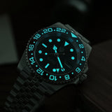 Watchdives WD16760 V2 GMT Watch NH34 Automatic Movement Sapphire Luminous Watches Stainless Steel 300m Waterproof Wristwatch