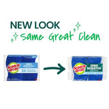 Zero Scratch Scrub Sponge 3 Kitchen Sponges for Cleaning Around the Home Bathroom and More Effective + Gentle Dish Scrubber Bes