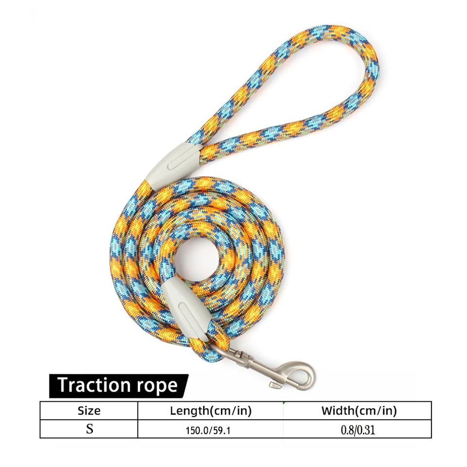 Classic Durable Dog Leashes Medium large Dog Solid Lead Rope Fashion Black Mesh Dog leash Outdoor Walking Training New Arrivals