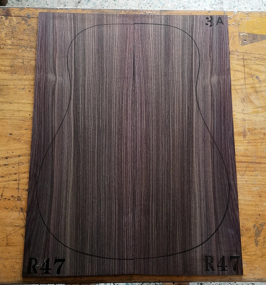 AAA Grade India Rose guitar back/side board All-Solid acoustic Guitar making material accessories Solid Woods Number selection