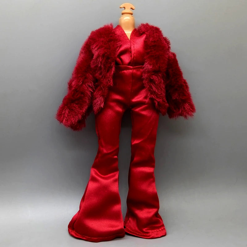 Kids Fancy 28CM 11In High School Doll Clothes Accessories DIY Clothing Trousers Yoga Set For Dolls Girls Birthday Gift