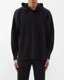 Miyake Pleated Men's Sweatshirt Hoodie Classic Pleated 2025 Summer New Tops Loose Casual Simple Drawstring Pullover Hoodie Male